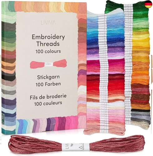 Stickgarn set 100 farben - set,
