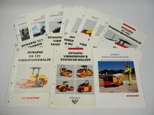 Konvolut Prospekte Dynapac CA CC LG LF Walzen Stampfer Platten 1990er Jahre
