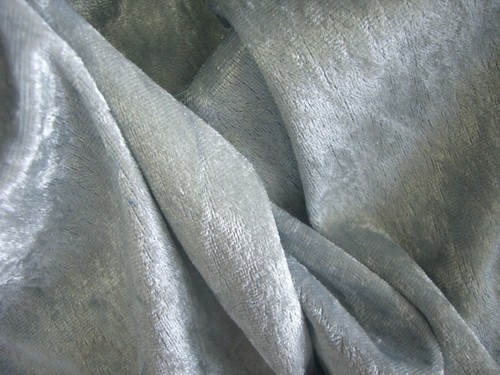 Pannesamt samt silber - silber, /