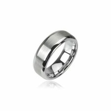 TUNGSTEN Ring Wolfram Unisex  aus Wolframcarbid R-TU017