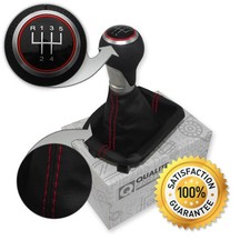 OEM SCHALTKNAUF + SCHALTSACK FÜR SEAT LEON I TOLEDO II 1M 5-GANG ROT DESIGN