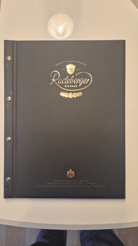 Speisekartenmappe radeberger - speisekartenmappe,