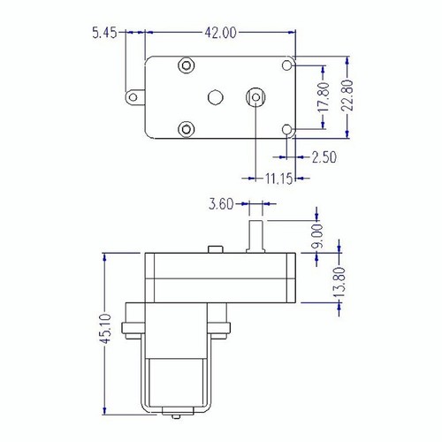 Kleiner getriebemotor 6v - kleiner,