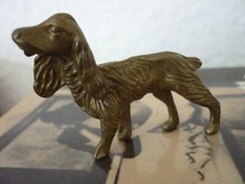 Hund Bronze SKULPTUR Cocker - Spaniel - Setter - Pudel Figur 5,2 cm massiv Mini