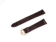 Cartier Dornschließe Uhrenarmband Armbanduhren Braun 18 mm NOS