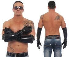Lange Herren Lack Handschuhe
