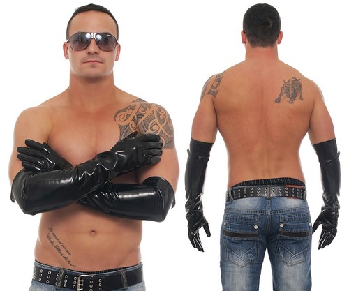Lange herren lack handschuhe - herren,