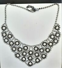 Senso di Donna Kette Collier hochwertig mit Cubic Zirkonia Blumen Festlich NEU