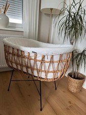 Stubenbett / Standwiege Rattan