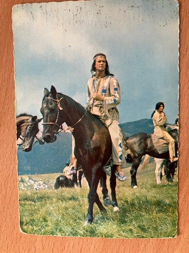 Postkarte pierre brice - postkarte,