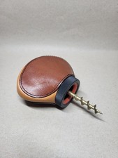 Sieger 600 # Design Korkenzieher leather corksrew # echtes Leder # 70er Vintage
