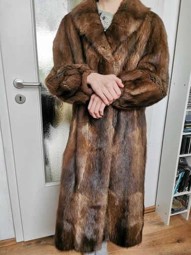 Pelzmantel brauner nutria - brauner,