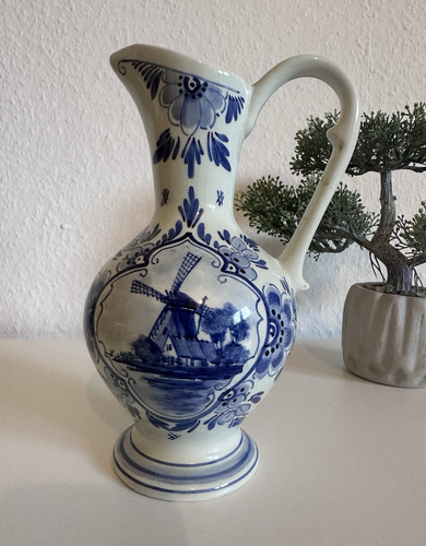 Handbemalter keramik krug - handbemalter,