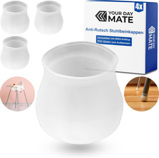 Stuhlbeinkappen transparent 4 Stück PVC Hochstuhl kompatibel Kinderhochstuhl