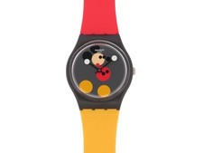 NEU SWATCH UHR MICKEY DAMIEN HIRST LIMITED EDITION 1999 EX GZ323S 34MM WATCH