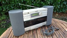 Sony ZS-D7 Ghettoblaster Radio CD MD Tape AUDIO SYSTEM --DISPLAY mit Pixelfehler