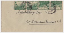 SBZ Brief "BODENREFORM" MeF 90 "ZIGARETTENPAPIER" PRETTIN Kr.TORGAU 26.4.1946
