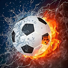 Funkelnde Fußballleidenschaft: Diamond painting Set, ohne Bilderrahmen 30x30 cm