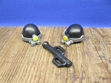 2x Helm mit Nachtsichtgerät Rammbock Zubehör Polizei SWAT SEK Playmobil PF833