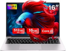 16" Laptop ***NEU***  16 GB RAM/512 GB SSD/Win 11/Core i3 (bis zu 3,2 GHz)
