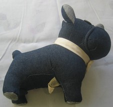 Jack & Jones Hund Französische Bulldogge Knopf Augen Stofftier Jeans Hund