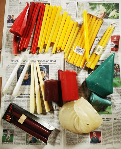 Gemischtes paket wachs kerzen - gemischtes,