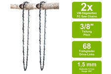 2 Sägeketten VM passend für