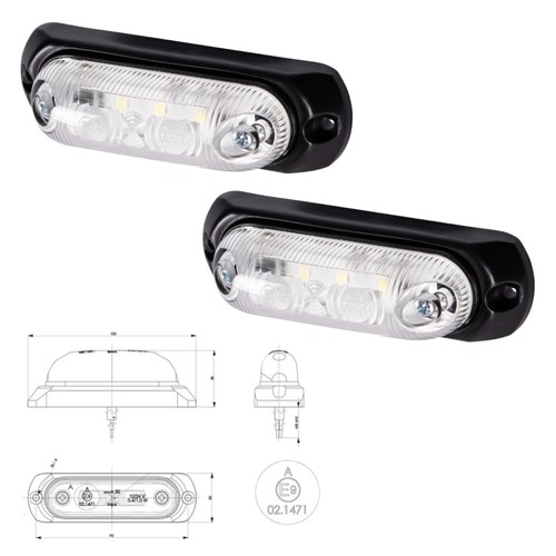 Led positionsleuchte 24v - led, 12/24v