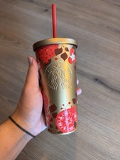 Starbucks Tumbler Thermobecher Cold to Go Edelstahl Weihn. Granatapfel 17oz NEU