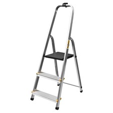 Stehleiter 3 Stufen Alu