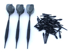 3 Dartpfeile Soft Darts Black