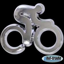 3D Chrom Emblem Aufkleber Logo Sport Renn Rad fahren Radfahrer