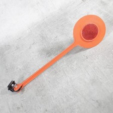 Abstandhalter mit Schraub Befestigung Reflektor Fahrrad Weiß + Rot Retro