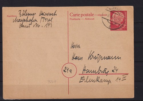 Af631 brd ganzsache 22 - brd,