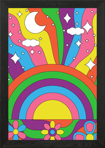 Psychedelic sky garden - psychedelic,