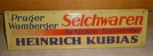 Altes blechschild werbeschild - altes,