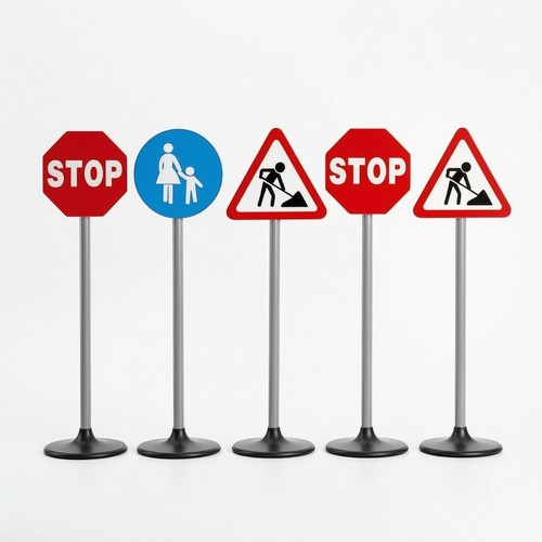 Verkehrsset mit schranke - verkehrsset,