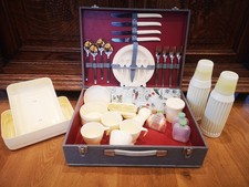 Picknick-Koffer, Vintage, 60er