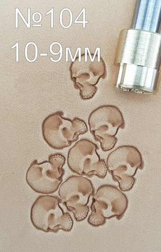 Totenkopf leder stempel - totenkopf,