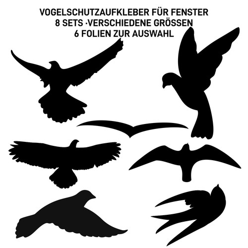 Vogelschutz aufkleber fenster - aufkleber,
