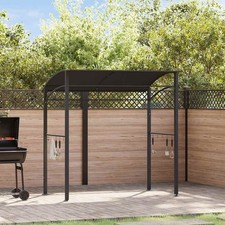 BBQ Pavillon Anthrazit Stahl