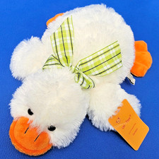 UNITOYS ENTE STOFFTIER DUCK LIEGEND 30 CM KUSCHELTIER WEISS SCHLENKER