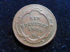 1 Kreuzer 1804 H, Burgau, Franz II./I., ss !!