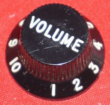 1 Potiknopf (3) black Volume für Stratocaster oder ähnl. Gitarren