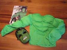 Hulk Muskelshirt grün Gr. 140, Maske