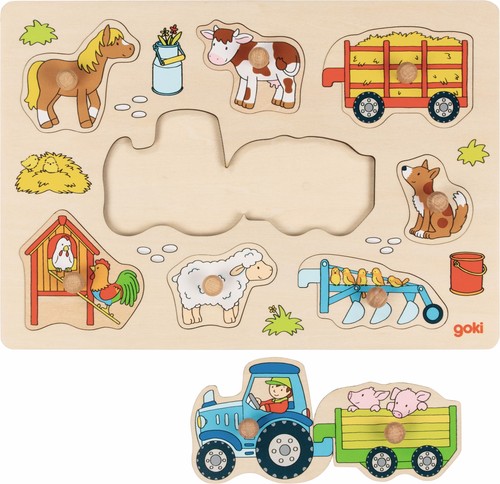 Steckpuzzle traktor mit - traktor,