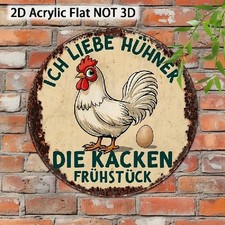 Blechschild rund Ich liebe