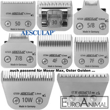 AESCULAP Scherkopf Schneidsatz SnapOn auch für MOSER MAX 45/50, Oster Golden...