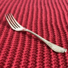 Antike Florale Gabel Besteck Silber Gestempelt Hochzeit Buffet Vorlage 16,5 cm