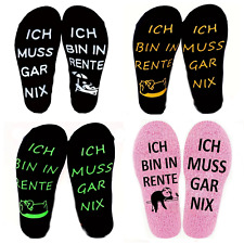 Rentner Socken Ruhestand Geschenk Abschiedsgeschenk Kollegen Rente 4 Sorten